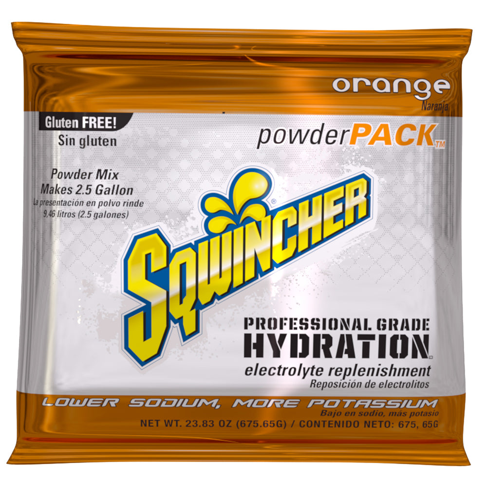 Sqwincher 23.83 Ounce Powder Pack Powder Concentrate Package Electrolyte Drink (32 Electrolyte Drinks - Pack)-eSafety Supplies, Inc