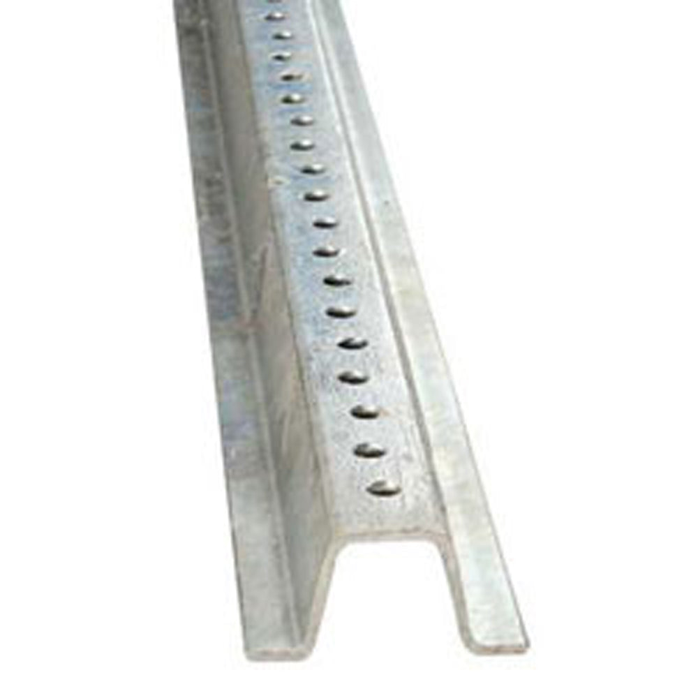 Sign Post, Steel, 10 Ft., 2# Galvanized Finish,, Punched With 3/8 Dia. Holes 1 In. On Center Full Length - P10GV-eSafety Supplies, Inc