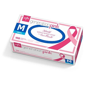 Medline Generation Pink 3G Synthetic Exam Gloves, 100 Count-eSafety Supplies, Inc