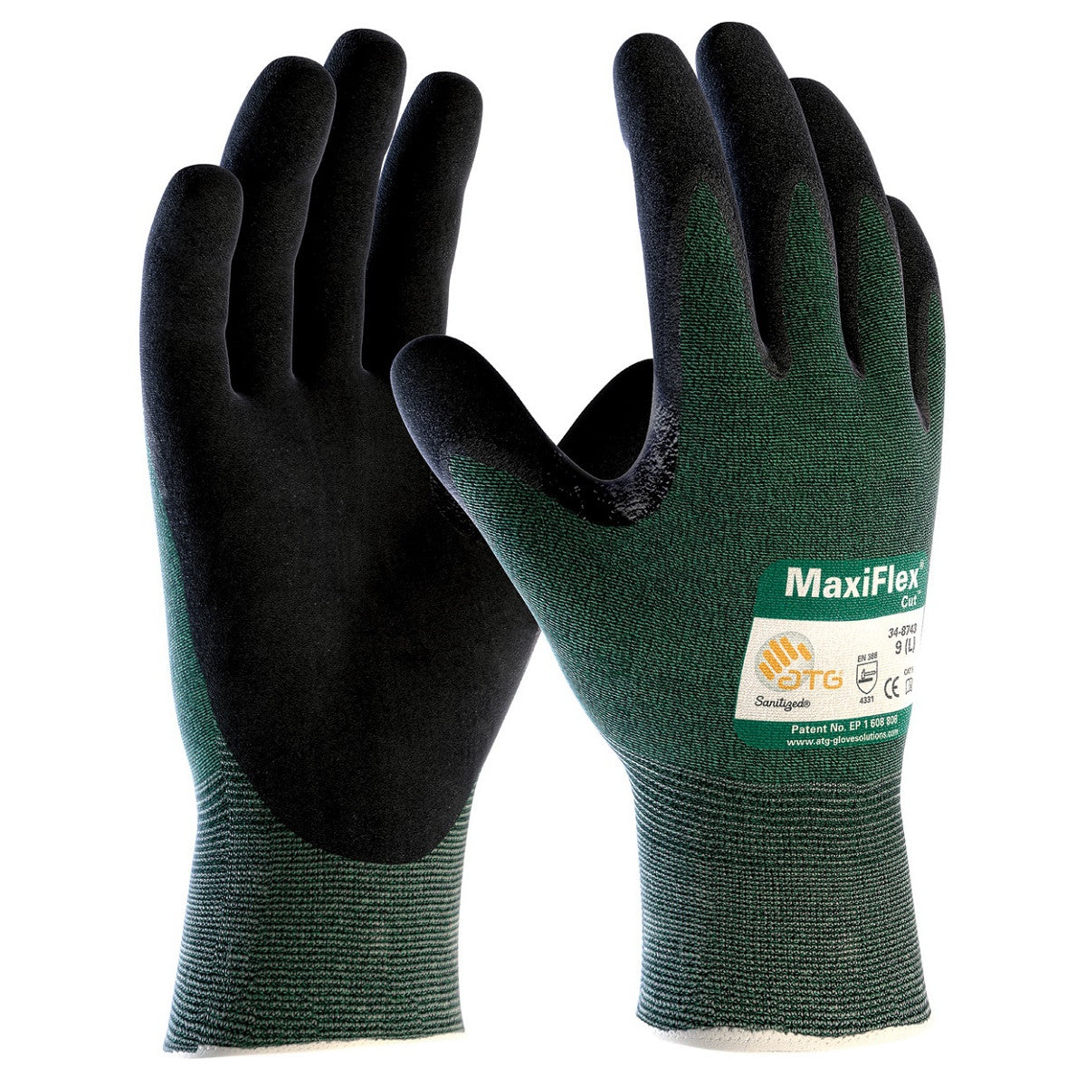 PIP 34-8743 MaxiFlex Cut Seamless Knit Gloves - Nitrile Coated Micro-Foam Grip on Palm & Fingers (DZ)-eSafety Supplies, Inc