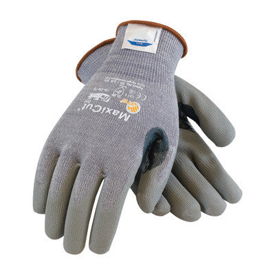 Protective Industrial Products Medium MaxiCut 5 By ATG Medium Weight Cut Resistant Gray Micro-Foam Nitrile Palm And Fingertip Coated Work Gloves With Gray Seamless Dyneema,