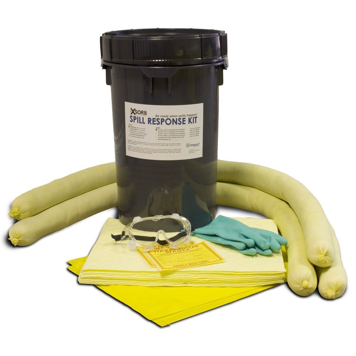 FiberLink Hazmat 6.5 gal Spill Kit - 1 PAIL-eSafety Supplies, Inc