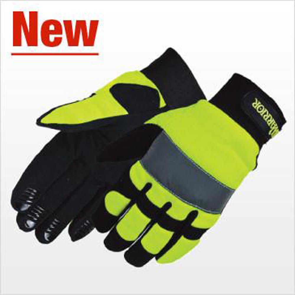 3A Safety - Warrior Mechanic Hi-Viz Glove Size Large-eSafety Supplies, Inc