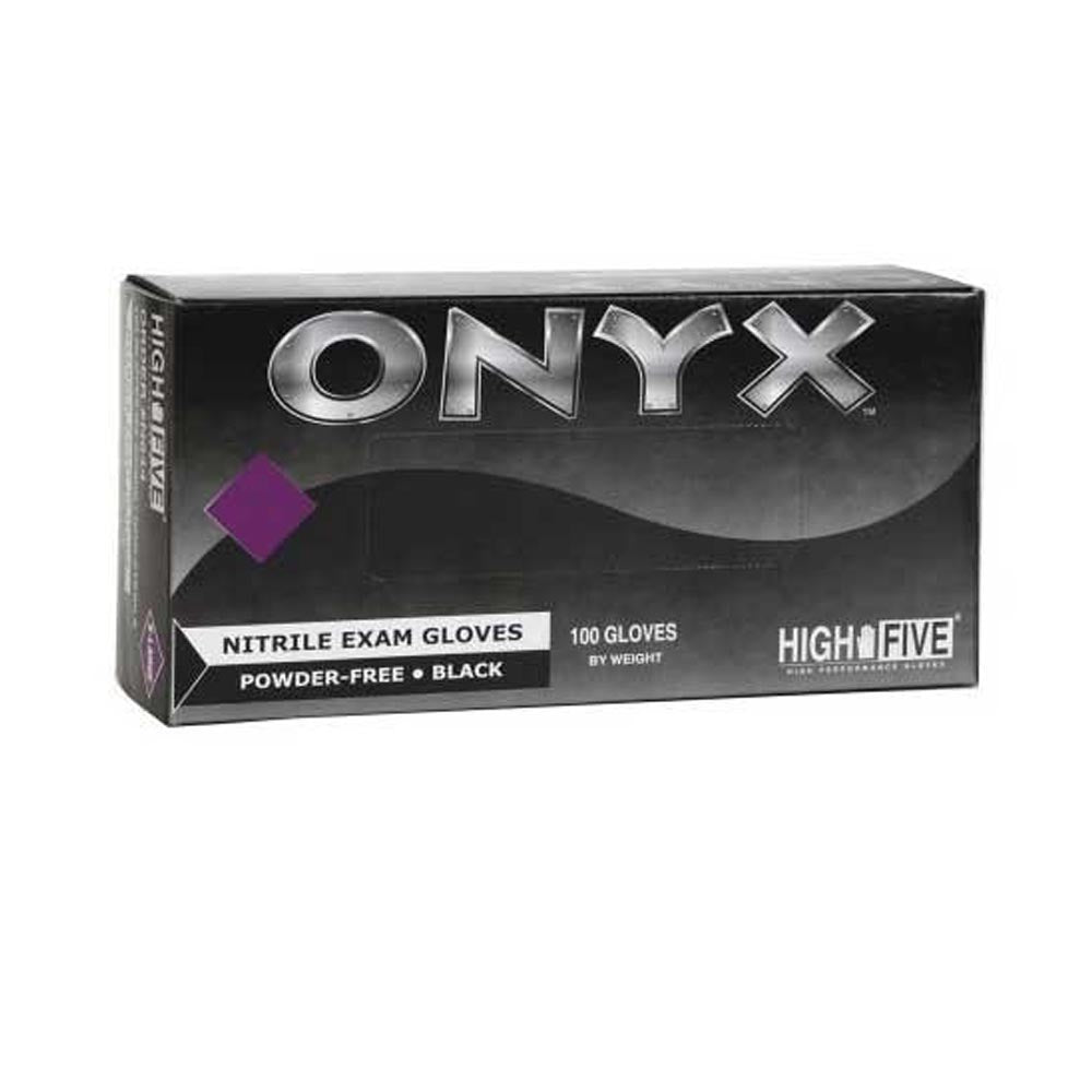 High Five Onyx Nitrile Exam Gloves Size Small-eSafety Supplies, Inc