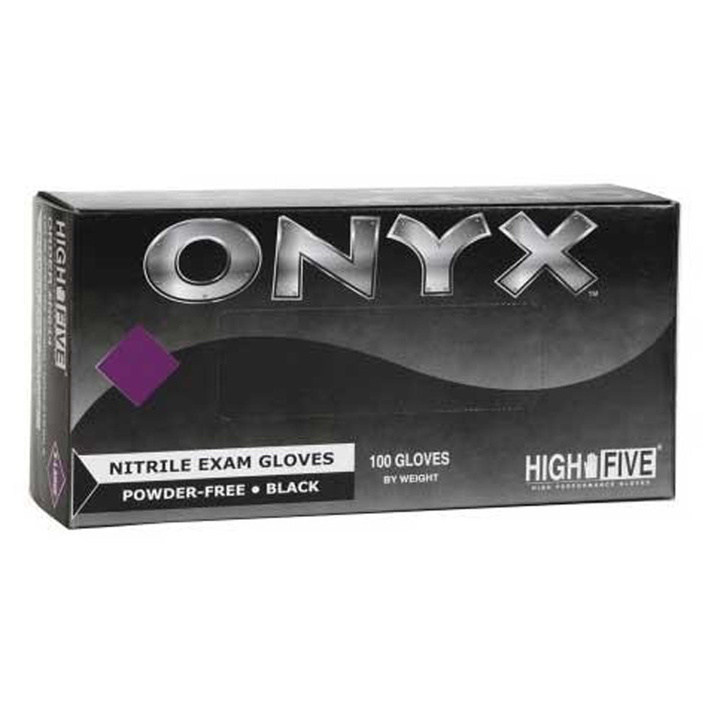 High Five Onyx Nitrile Exam Gloves Size Large-eSafety Supplies, Inc