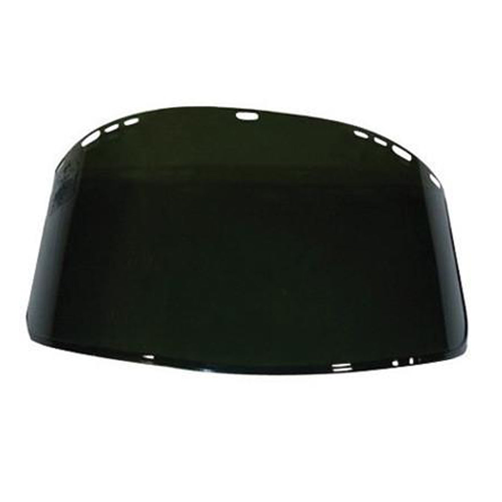 Kimberly-Clark Professional* Jackson Safety* Model F40 9" X 15 1/2" X .06" Dark Green Unbound Propionate Faceshield For Use With Headgear-eSafety Supplies, Inc