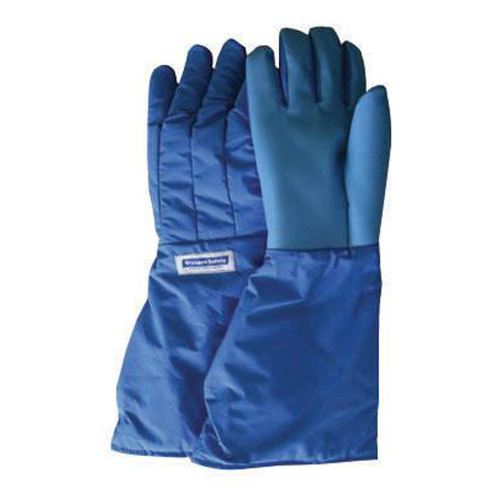 National Safety Apparel SaferGrip Size 8 Olefin And Polyester Lined Nylon Taslan And PTFE Mid-Arm Length Waterproof Cryogen Gloves With Straight Cuff-eSafety Supplies, Inc