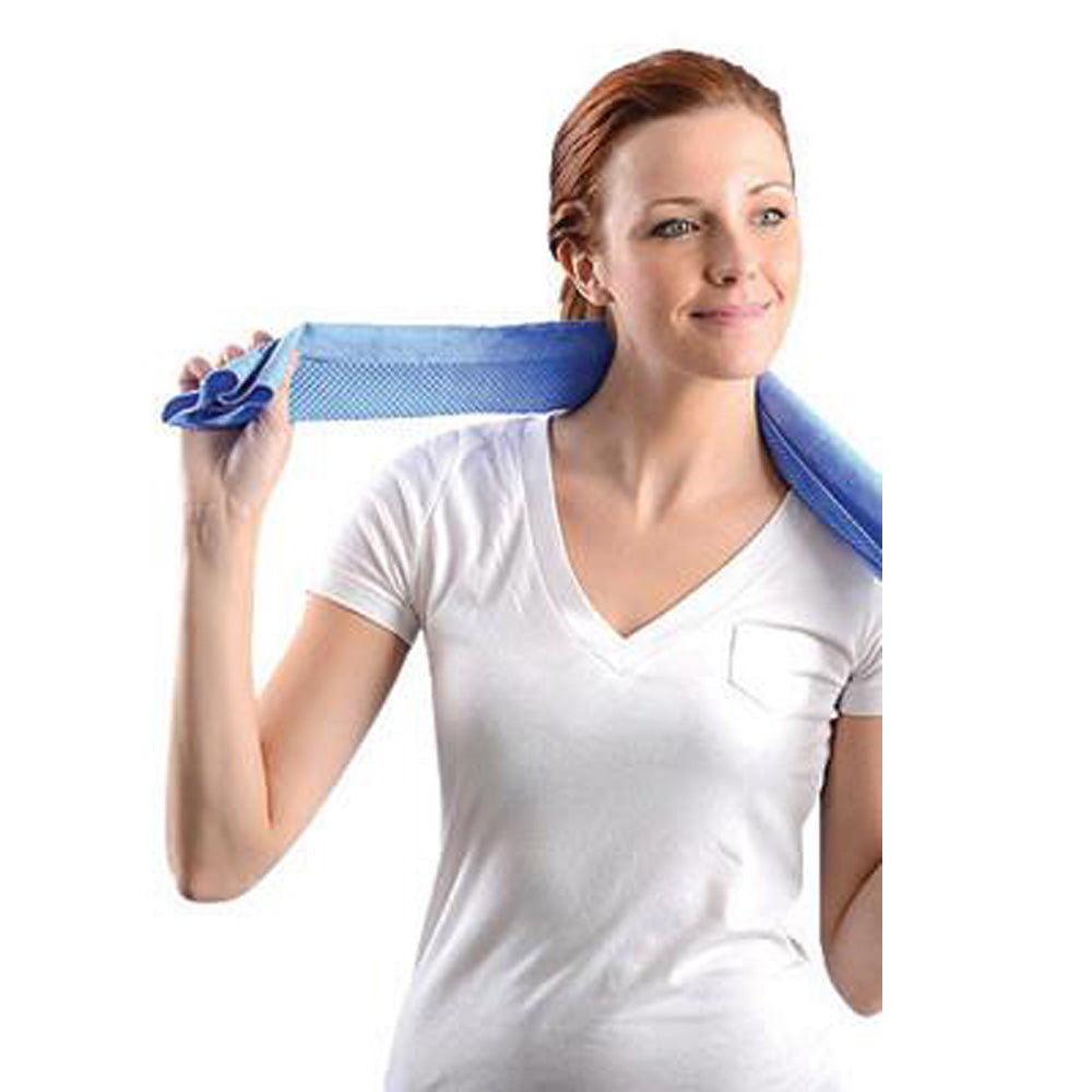 OccuNomix 29 1/2" X 14" Blue Miracool Light Weight Cooling Towel-eSafety Supplies, Inc