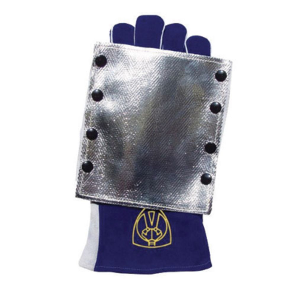 Tillman Large 14" Blue Cowhide Heat Resistant Glove With Double Reinforced Thumb Side Split Cuff-eSafety Supplies, Inc