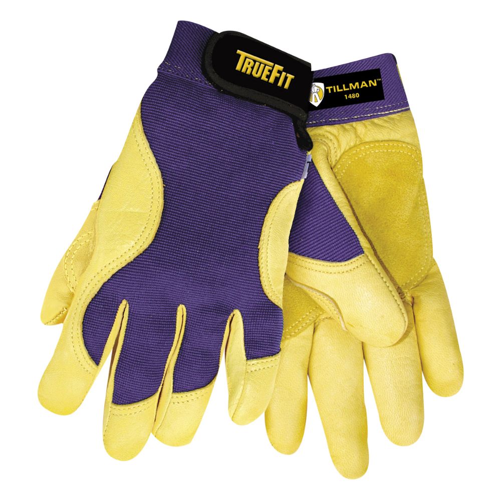 Tillman Blue And Gold TrueFit Premium Full Finger Gloves-eSafety Supplies, Inc