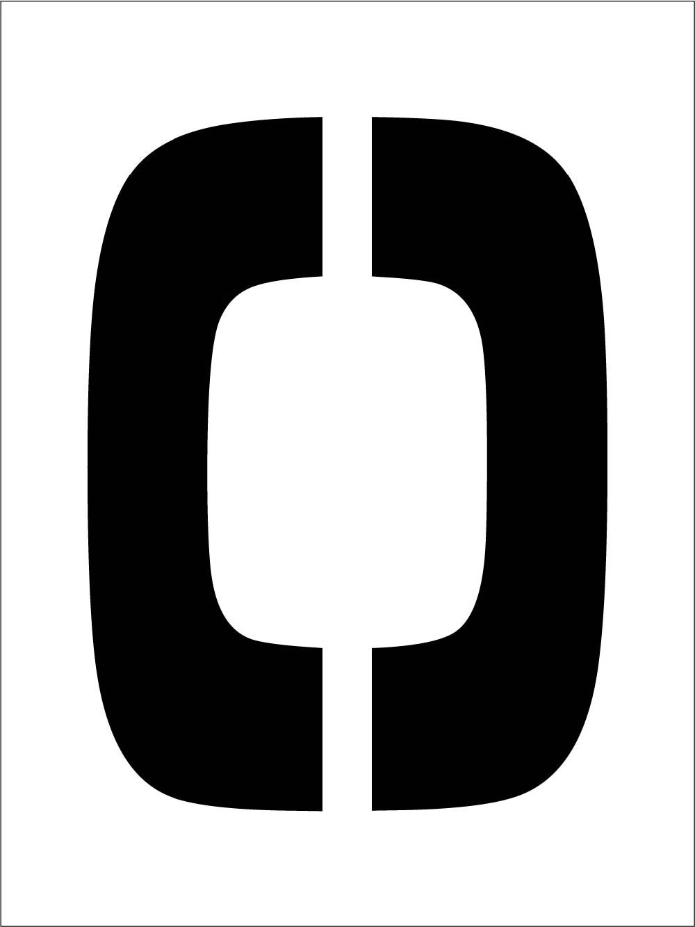 Individual Character Stencil 12" Number Set-eSafety Supplies, Inc