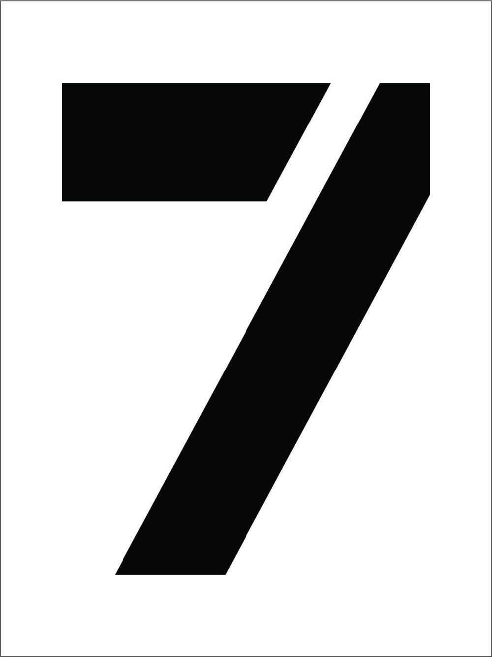 Individual Character Stencil 12" Number Set-eSafety Supplies, Inc