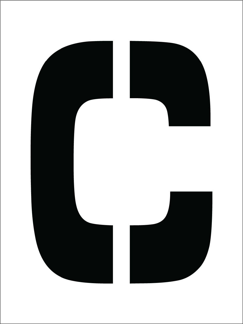 Individual Character Stencil 12" Number Set-eSafety Supplies, Inc