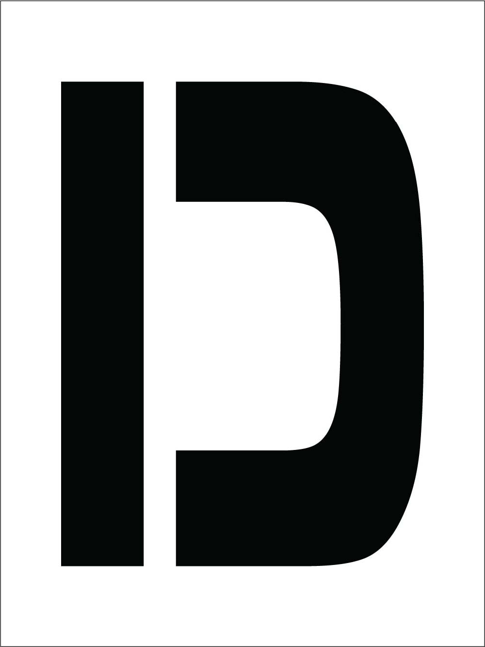 Individual Character Stencil 12" Number Set-eSafety Supplies, Inc