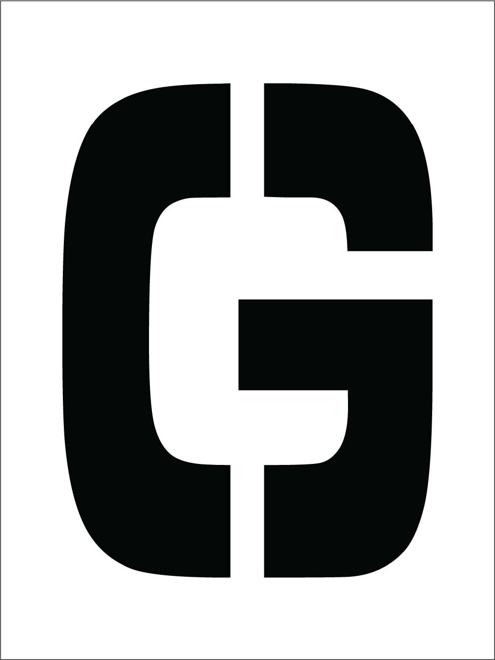 Individual Character Stencil 12" Number Set-eSafety Supplies, Inc