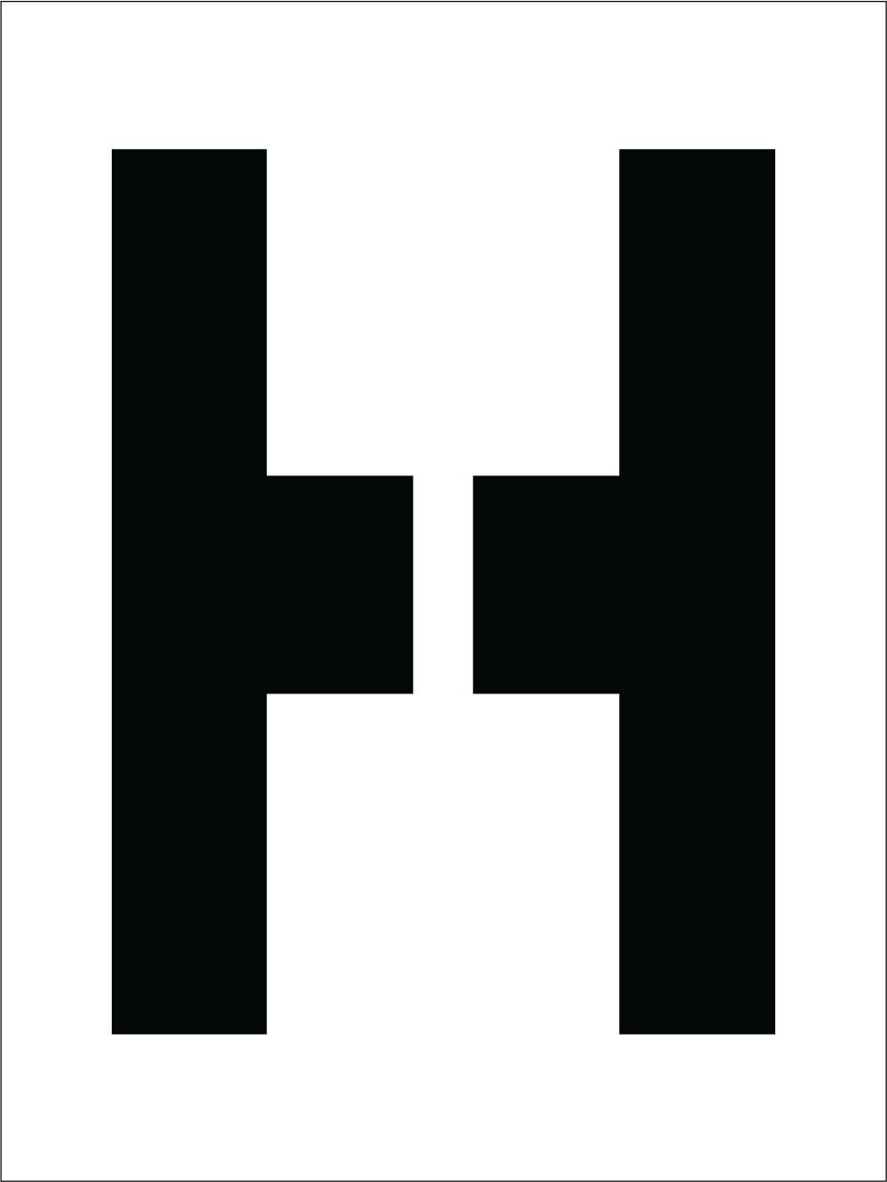 Individual Character Stencil 12" Number Set-eSafety Supplies, Inc