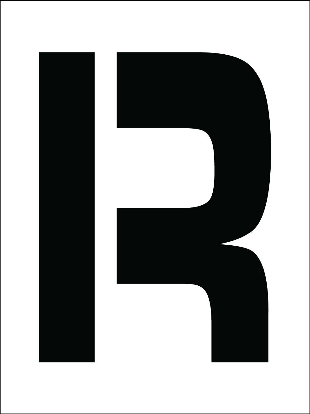 Individual Character Stencil 12" Number Set-eSafety Supplies, Inc