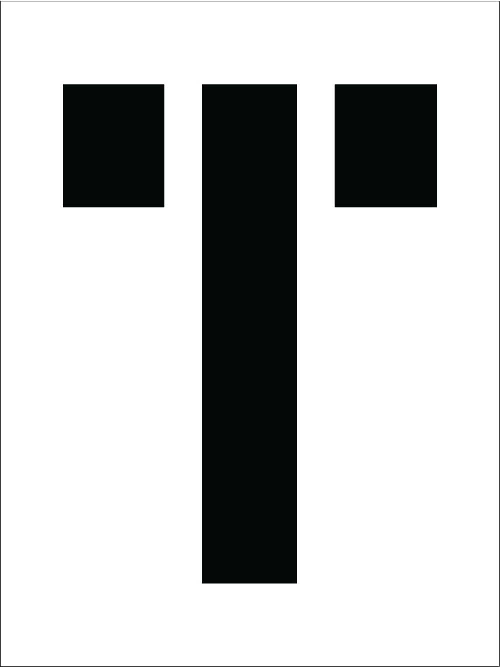 Individual Character Stencil 12" Number Set-eSafety Supplies, Inc