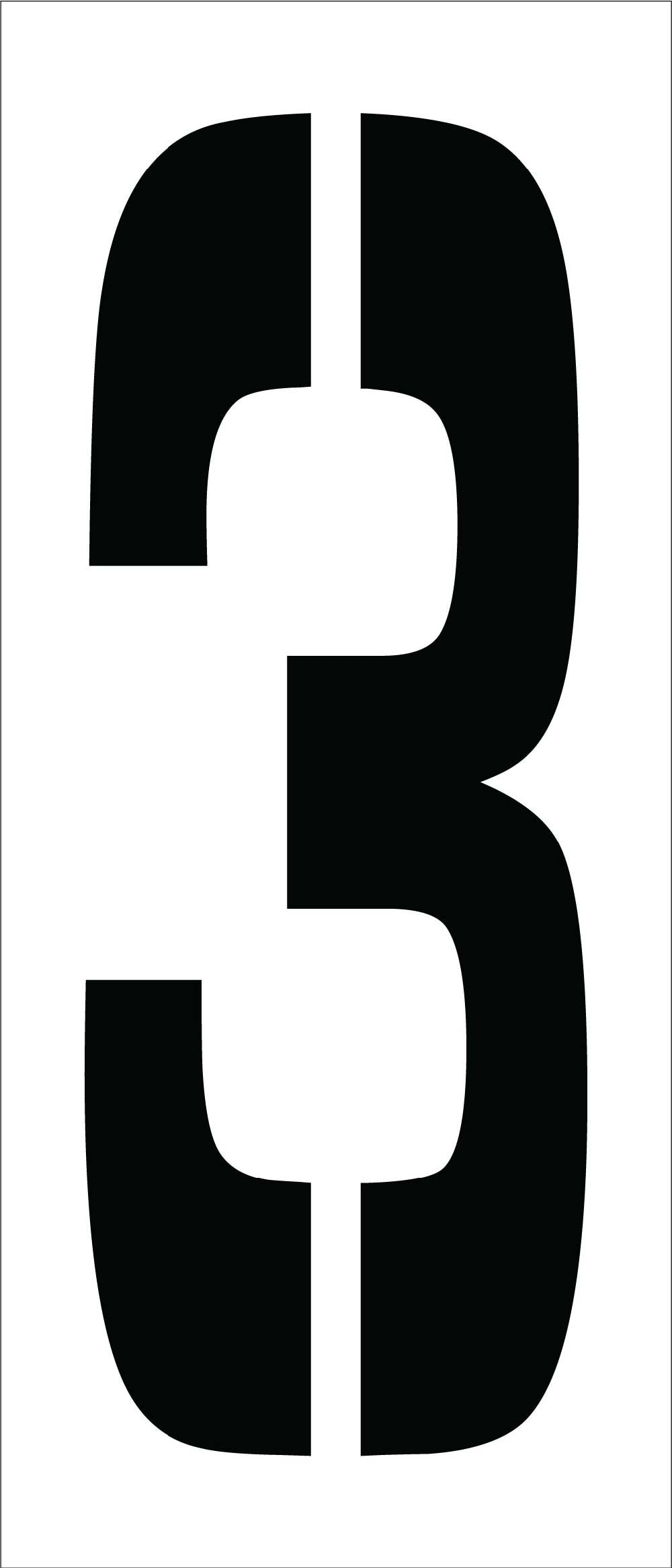 Individual Character Stencil 24" Number Set-eSafety Supplies, Inc