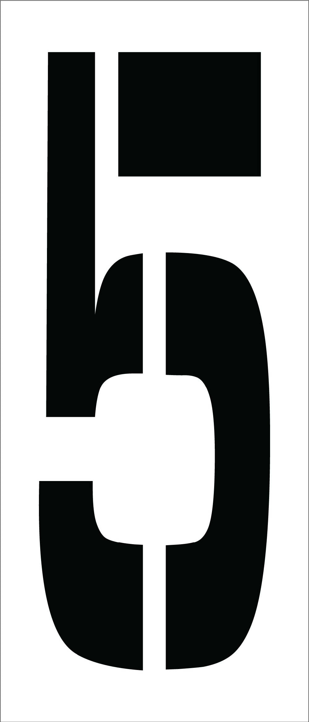 Individual Character Stencil 24" Number Set-eSafety Supplies, Inc