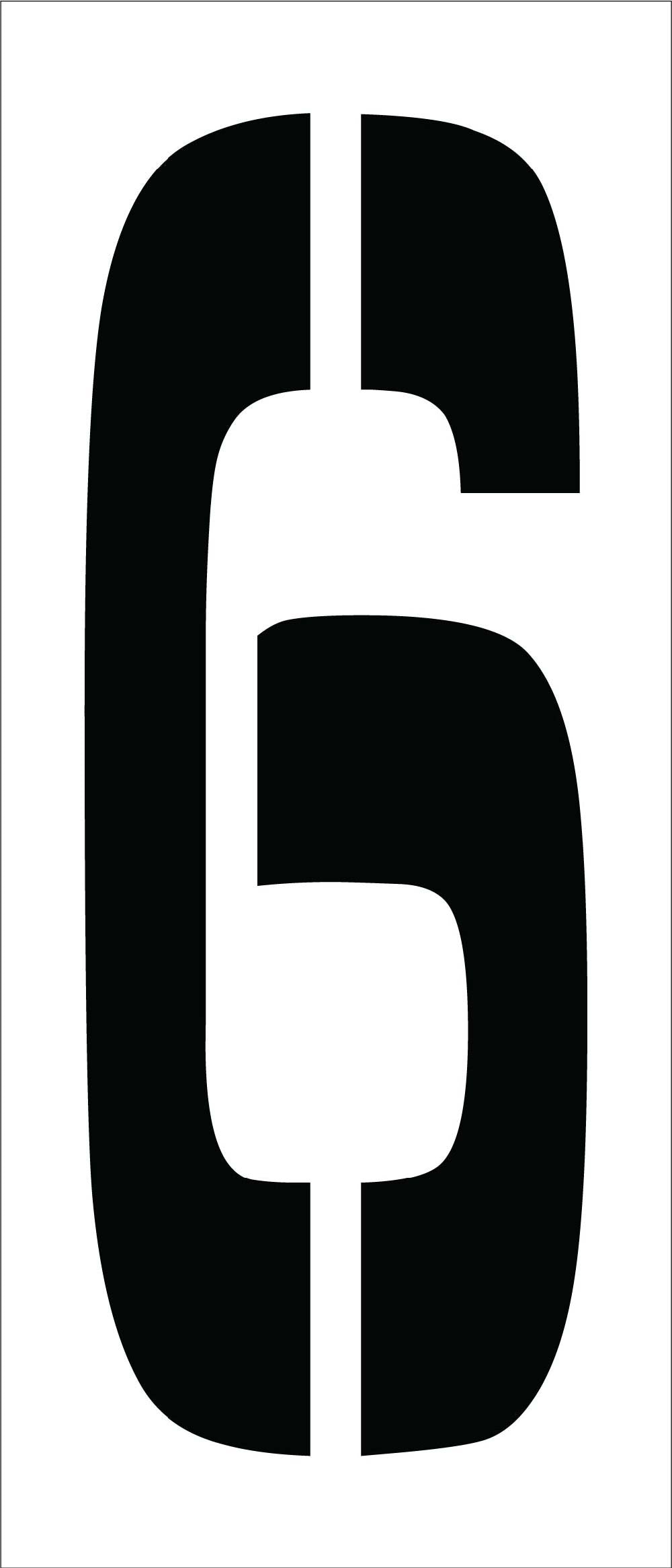 Individual Character Stencil 24" Number Set-eSafety Supplies, Inc