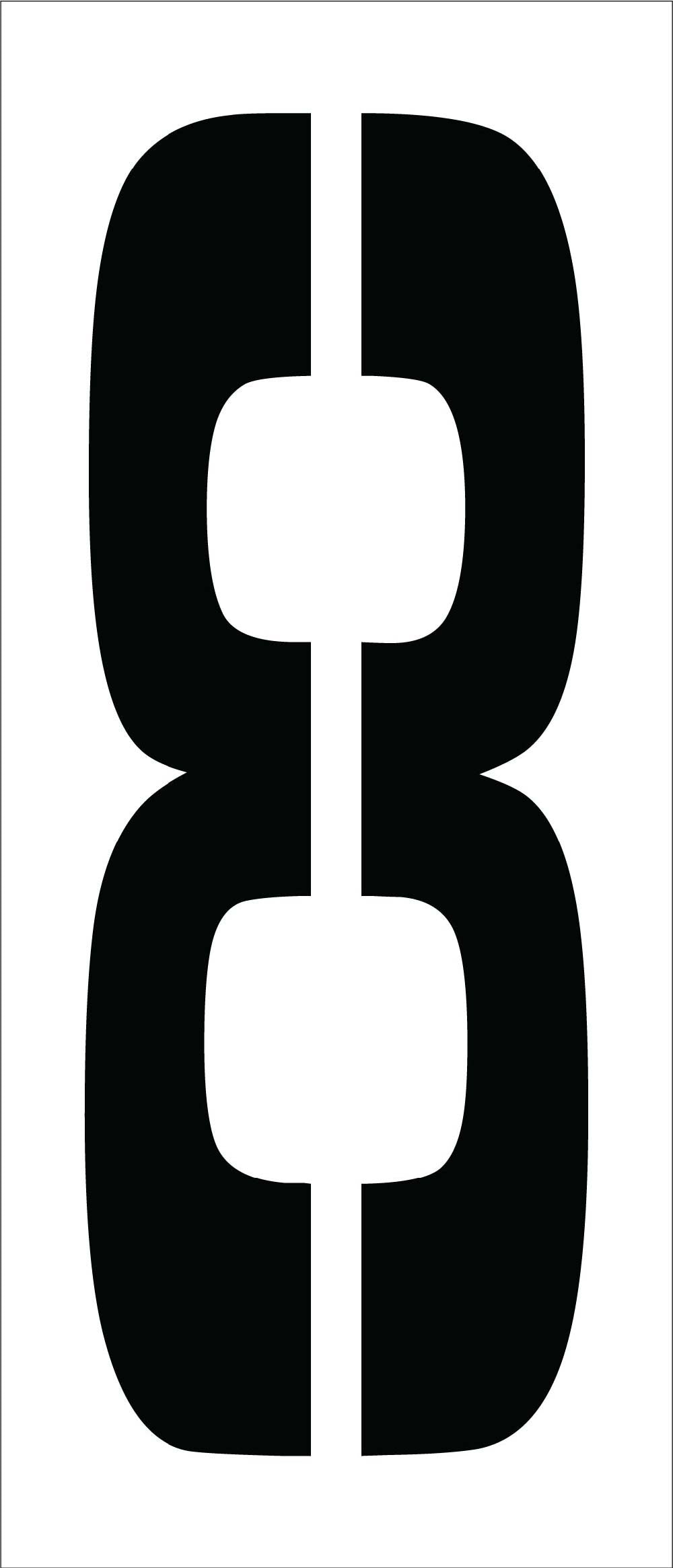 Individual Character Stencil 24" Number Set-eSafety Supplies, Inc