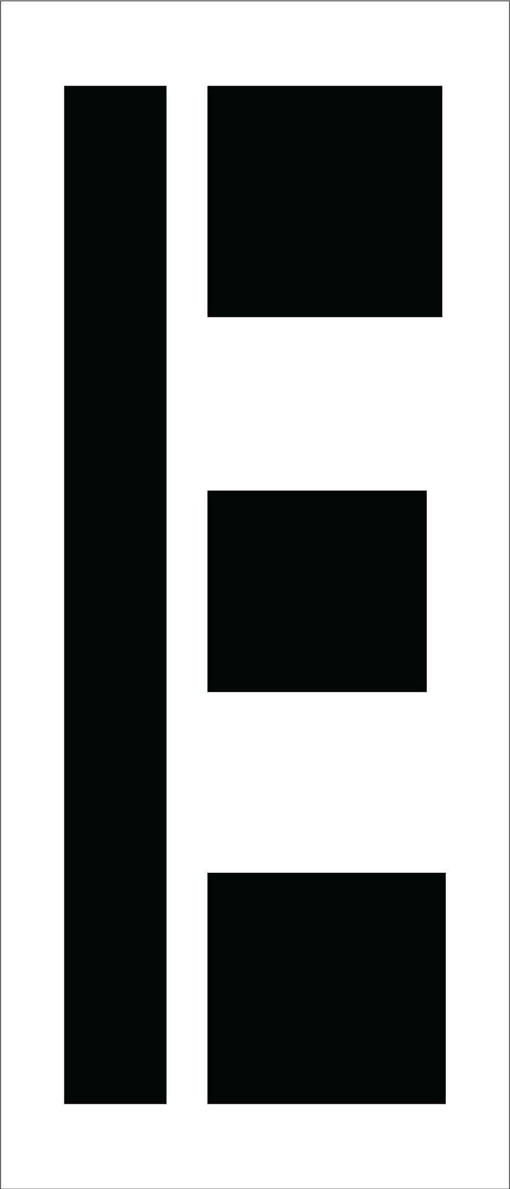 Individual Character Stencil 24" Number Set-eSafety Supplies, Inc