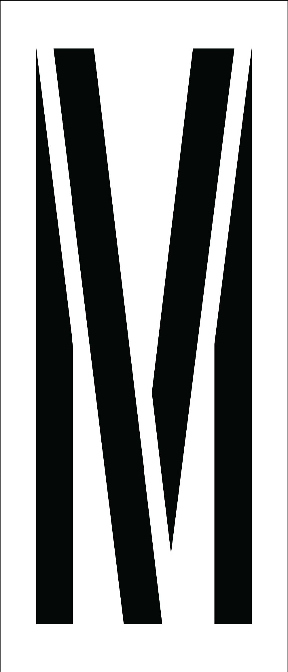 Individual Character Stencil 24" Number Set-eSafety Supplies, Inc