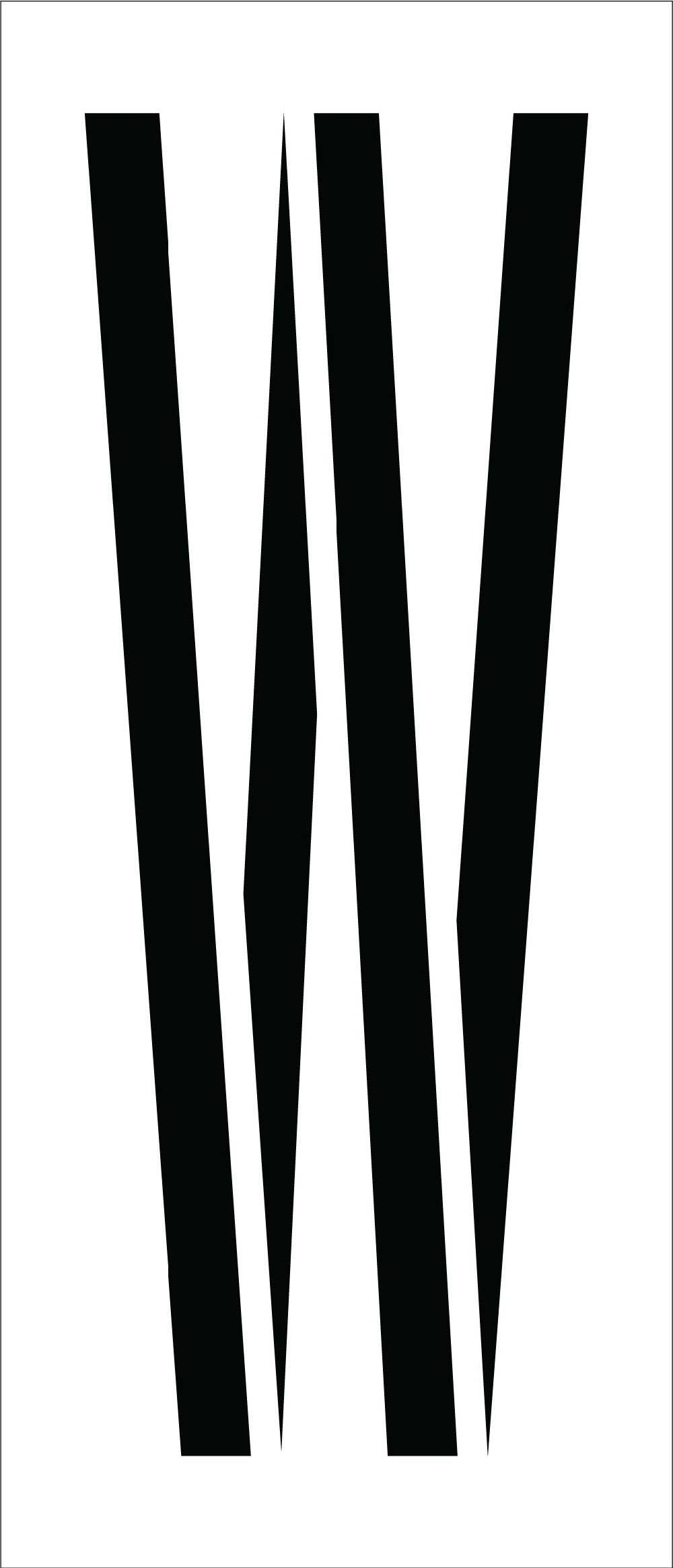 Individual Character Stencil 24" Number Set-eSafety Supplies, Inc