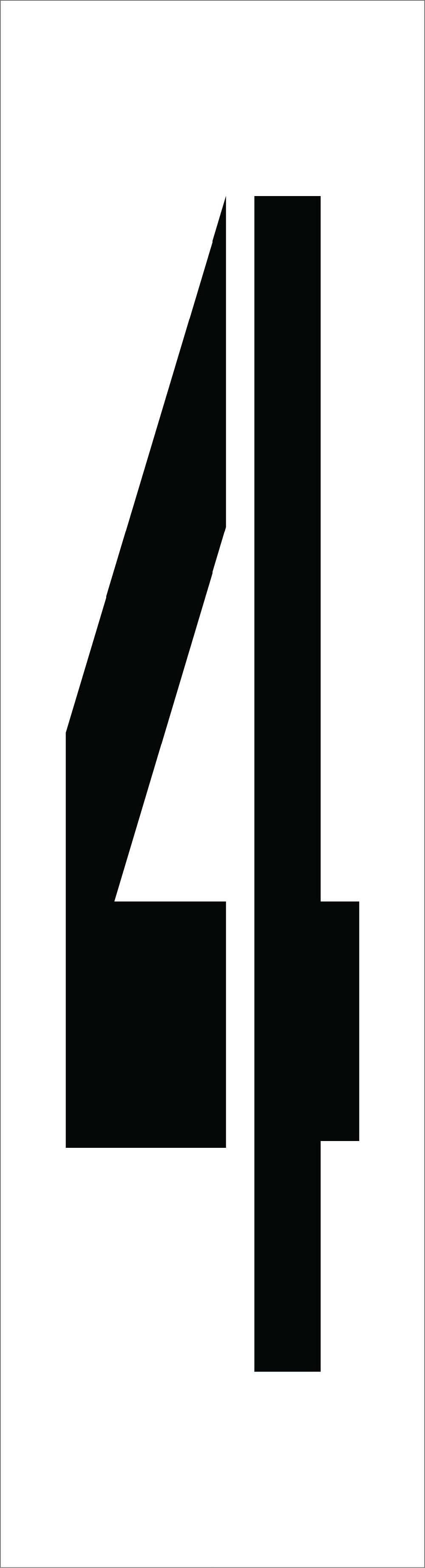 Individual Character Stencil 36" Number Set-eSafety Supplies, Inc