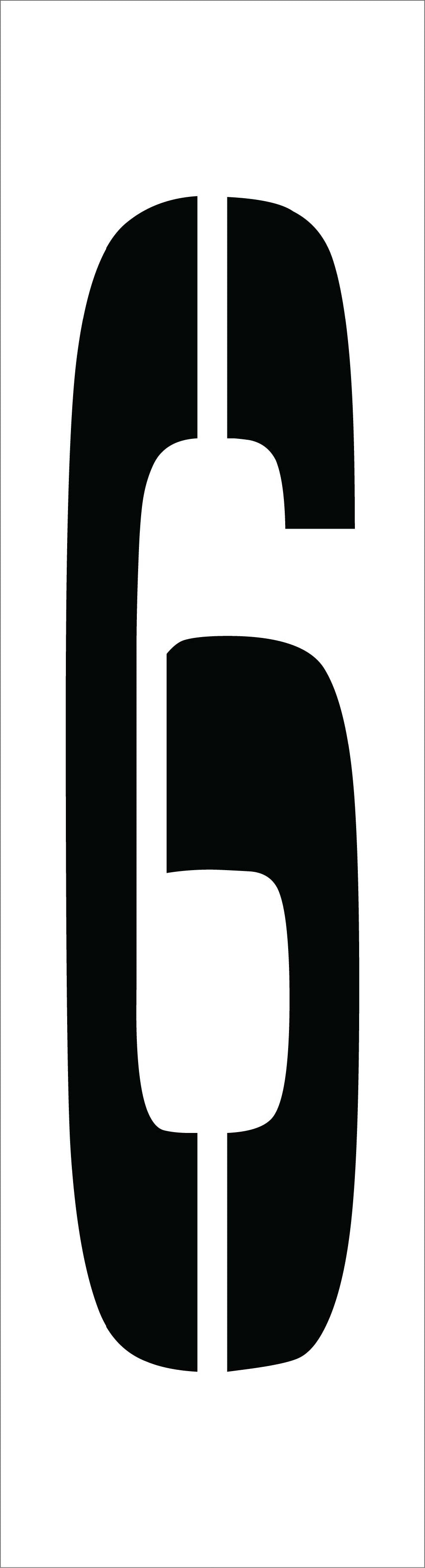 Individual Character Stencil 36" Number Set-eSafety Supplies, Inc