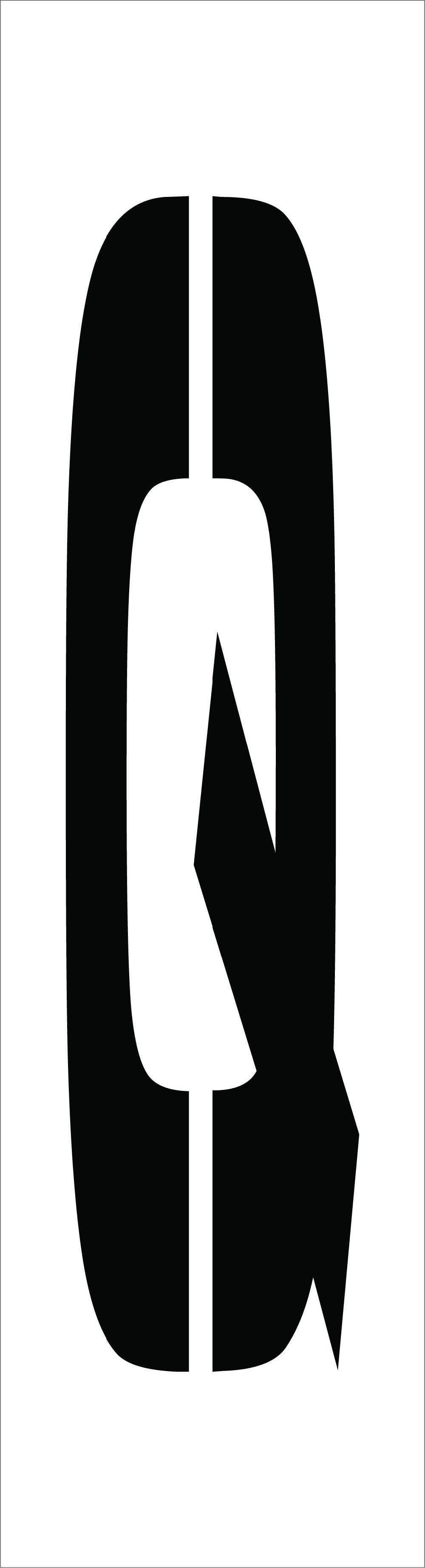 Individual Character Stencil 36" Number Set-eSafety Supplies, Inc