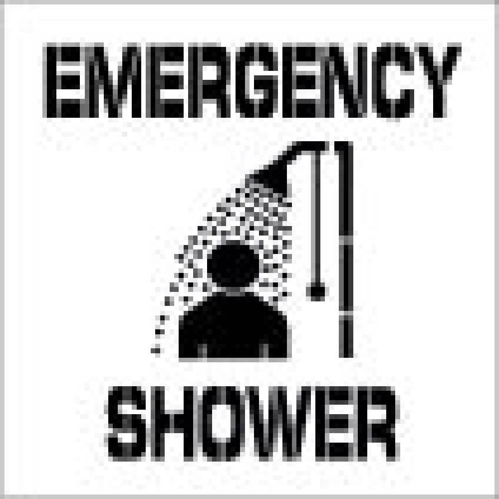 Emergency Shower Plant Marking Stencil-eSafety Supplies, Inc