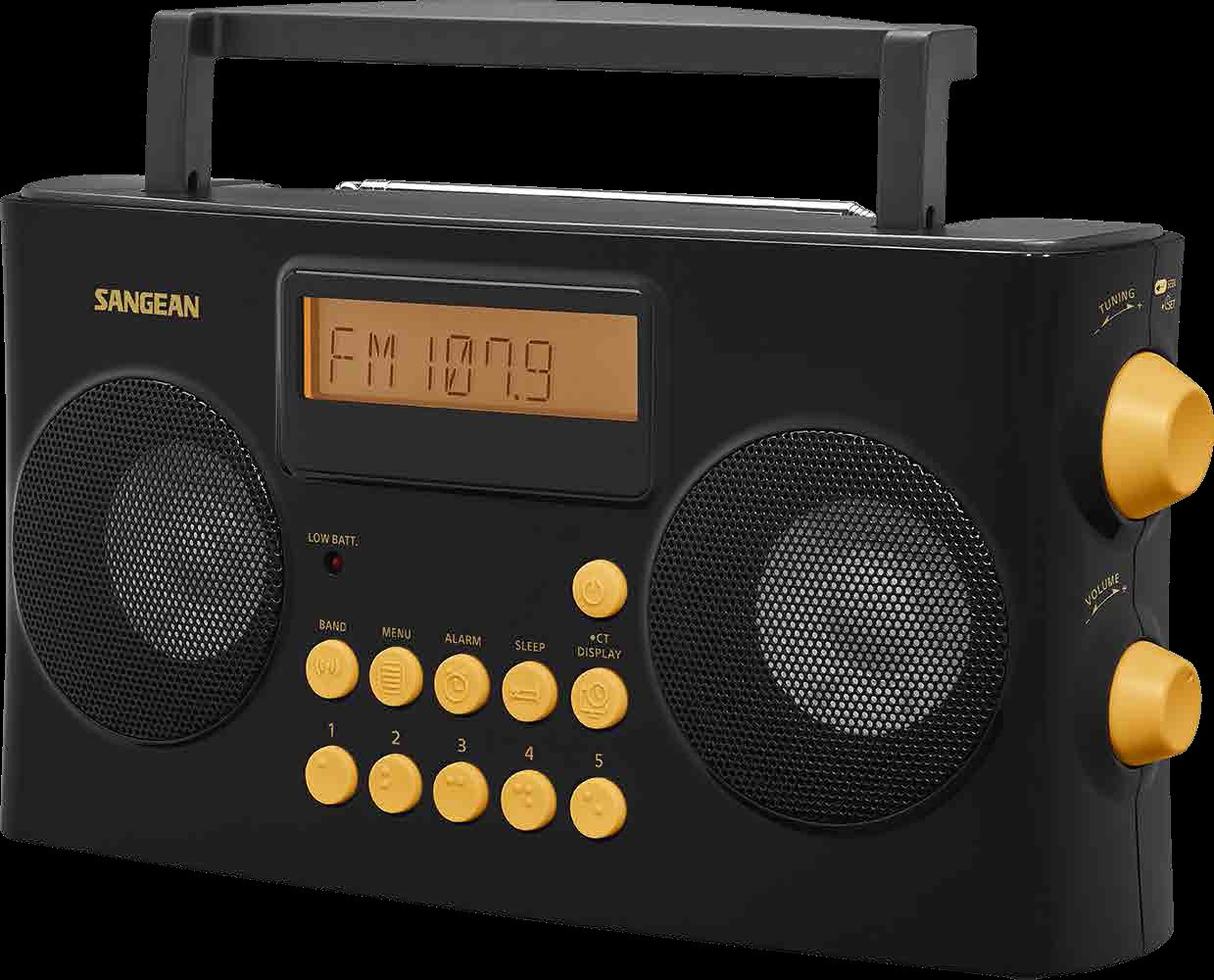 Sangean-PR-D17 AM / FM-RDS Portable Radio Specially Designed for the Visually Impaired with Helpful Guided Voice Prompts