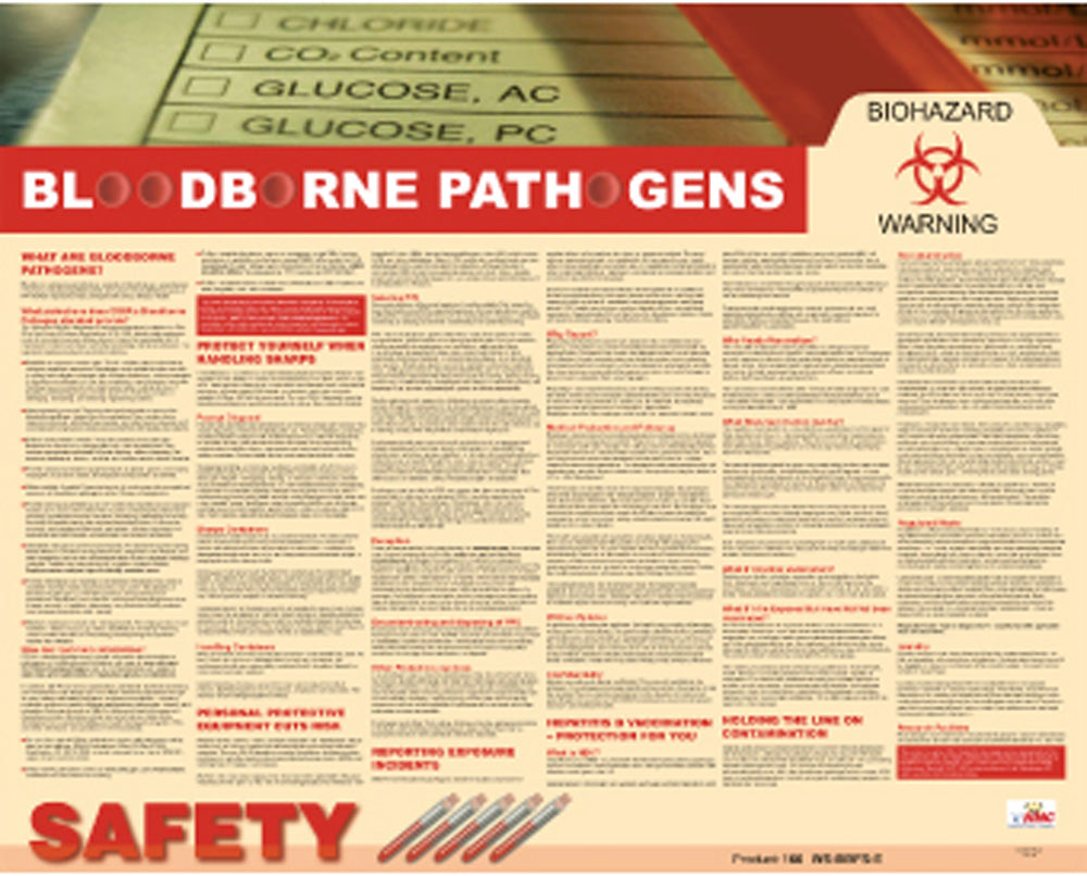 Blood Borne Pathogens Poster-eSafety Supplies, Inc