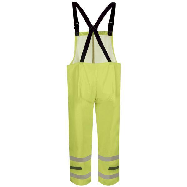 Bulwark Men's Hi-Visibility Flame-Resistant Rain Bib Overall - 13.0 oz-eSafety Supplies, Inc