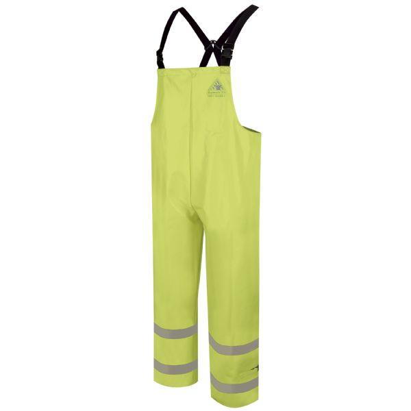 Bulwark Men's Hi-Visibility Flame-Resistant Rain Bib Overall - 13.0 oz-eSafety Supplies, Inc