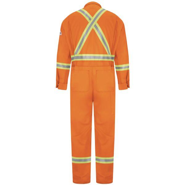 Bulwark Men's Premium Long Coverall With Csa Compliant Reflective Trim - Excel Fr Comfortouch-eSafety Supplies, Inc