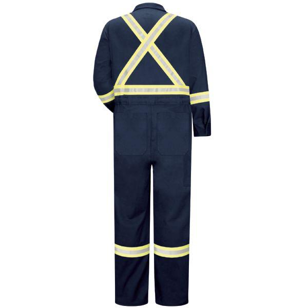 Bulwark Men's Regular Premium Coverall With CSA Compliant Reflective Trim, 7Oz - Excel Fr Comfortouch-eSafety Supplies, Inc
