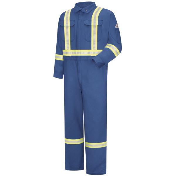 Bulwark Men's Long Premium Coverall With CSA Compliant Reflective Trim, 7Oz - Excel Fr Comfortouch-eSafety Supplies, Inc