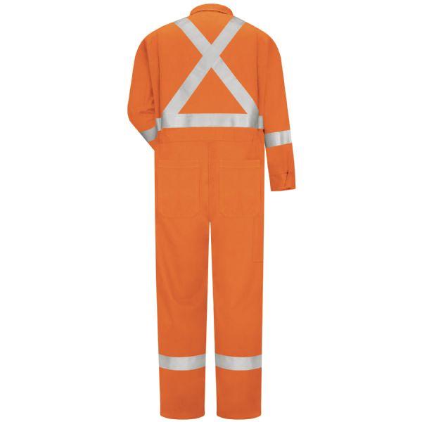 Bulwark Men's Regular Premium Coverall With 3M Silver Csa Compliant Reflective Trim, 7Oz - Excel Fr Comfortouch-eSafety Supplies, Inc