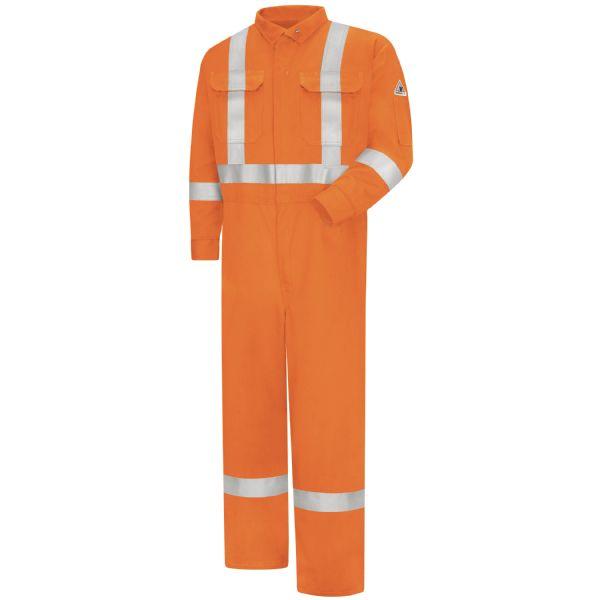 Bulwark Men's Regular Premium Coverall With 3M Silver Csa Compliant Reflective Trim, 7Oz - Excel Fr Comfortouch-eSafety Supplies, Inc