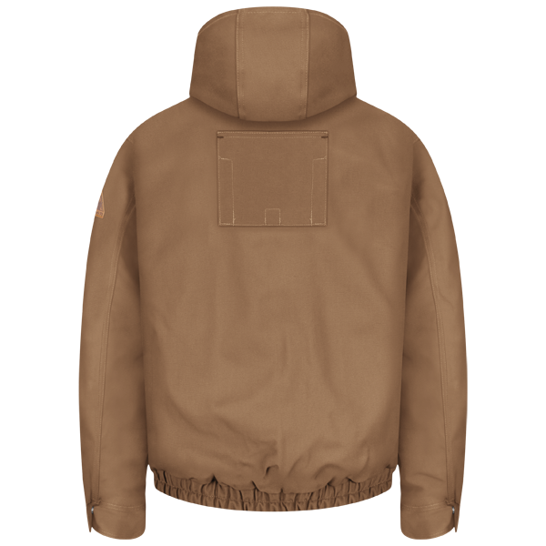 Bulwark - Brown Duck Hooded Jacket - EXCEL FR ComforTouch-eSafety Supplies, Inc