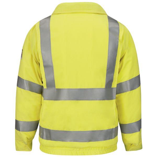 Bulwark Men's Regular HI VIS Lined Bomber Jacket With Reflective Trim - Cooltouch2-eSafety Supplies, Inc