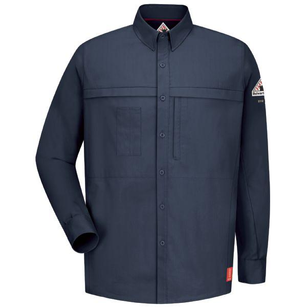 Bulwark Iq Series Long Sleeve Concealed Pocket Regular Shirt-eSafety Supplies, Inc