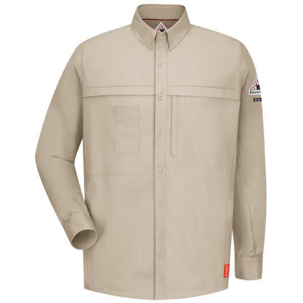 Bulwark Iq Series Long Sleeve Concealed Pocket Regular Shirt-eSafety Supplies, Inc