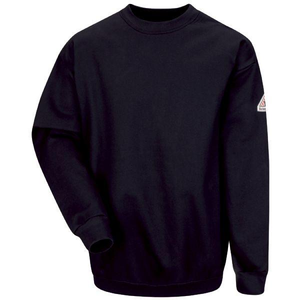 Bulwark Men's Regular Pullover Crewneck Sweatshirt - Cotton/Spandex Blend-eSafety Supplies, Inc