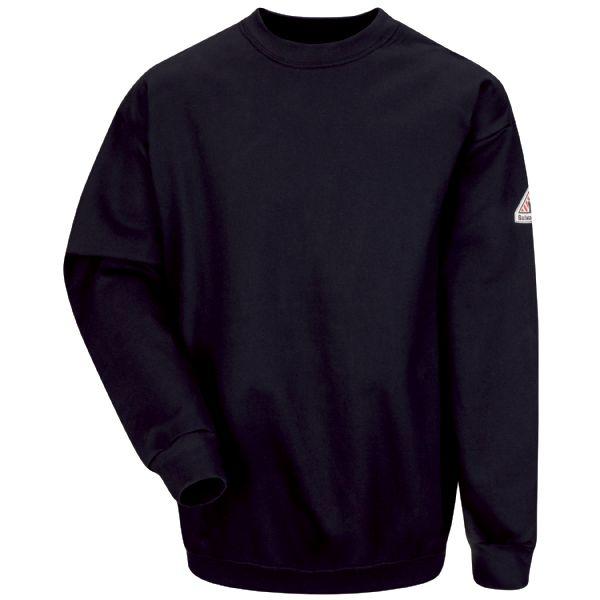 Bulwark Men's Long Pullover Crewneck Sweatshirt - Cotton/Spandex Blend-eSafety Supplies, Inc