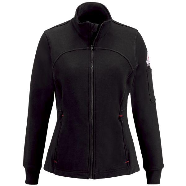 Bulwark Female Zip Front Fleece Jacket-Cotton/Spandex Blend-eSafety Supplies, Inc