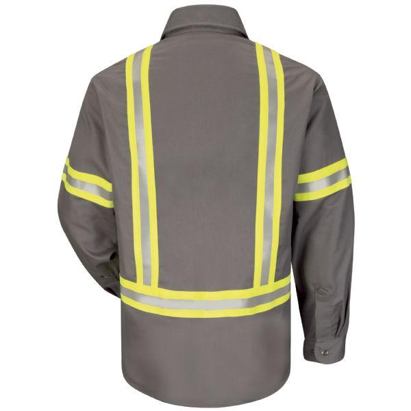 Bulwark Enhanced Visibility Uniform Regular Shirt - Excel Fr Comfortouch - 7 Oz-eSafety Supplies, Inc